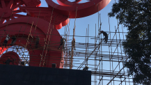 高郵市高速東入口雕塑油漆翻新工程開(kāi)始啦....